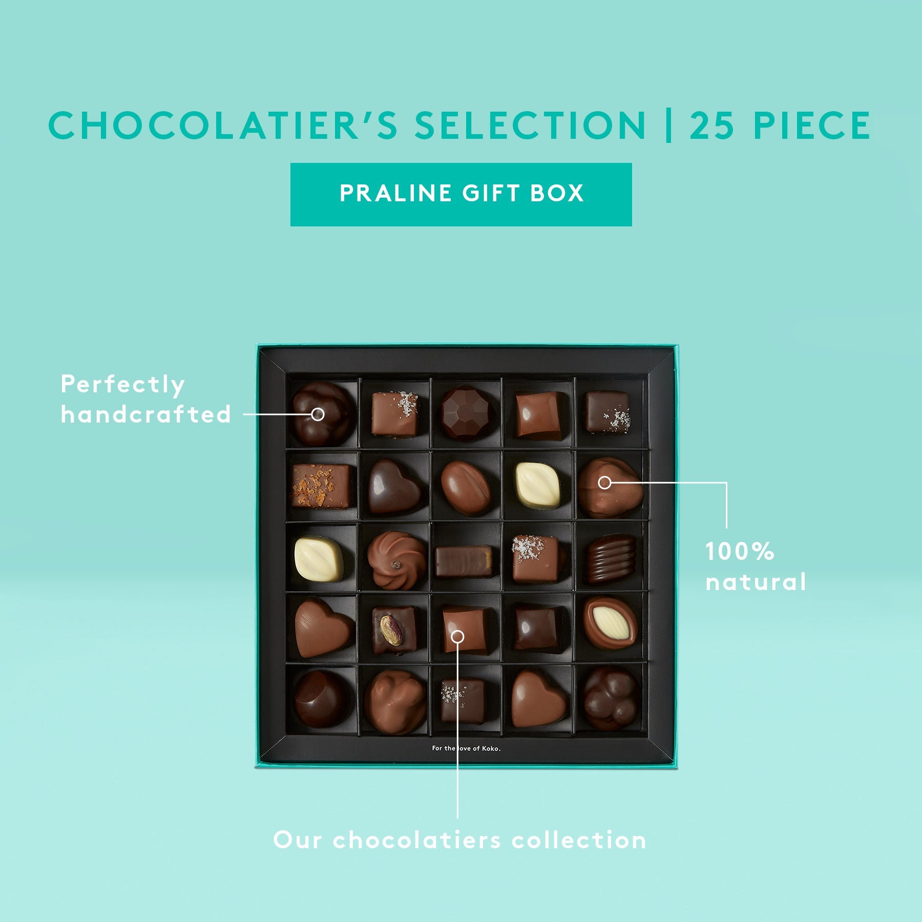 Chocolatier's Selection Praline Gift Box | 25 Piece