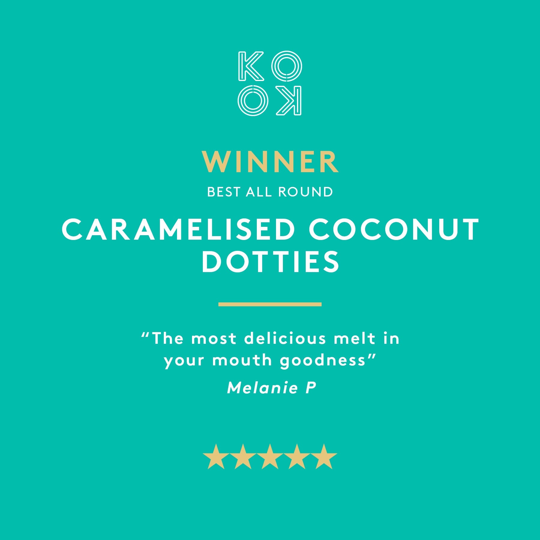 Caramelised Coconut Dotties | Milk Chocolate