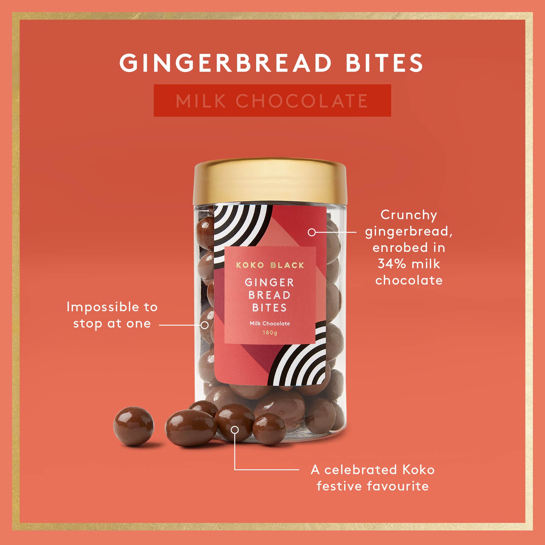 Gingerbread Bites | Milk Chocolate
