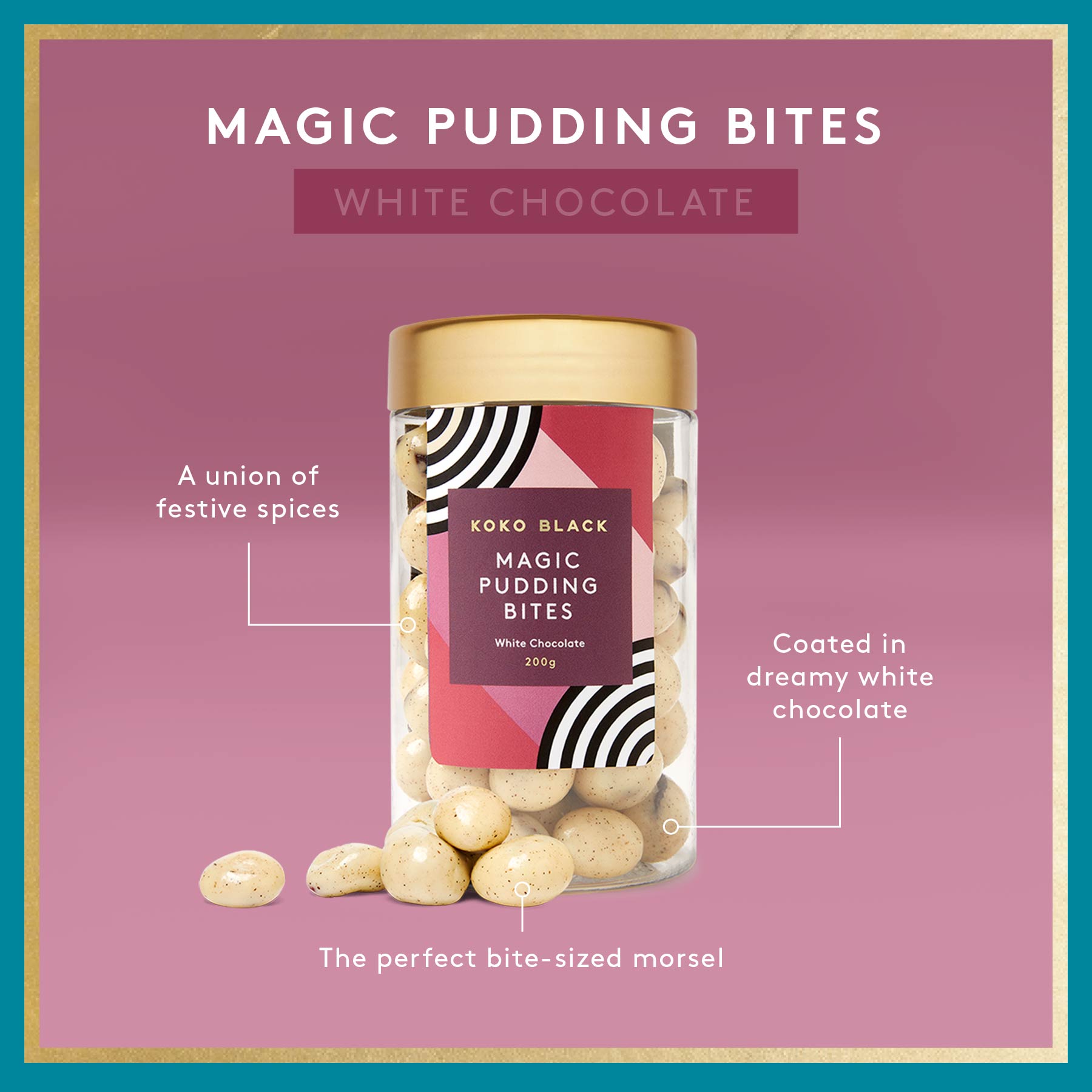 Magic Pudding Bites | White Chocolate