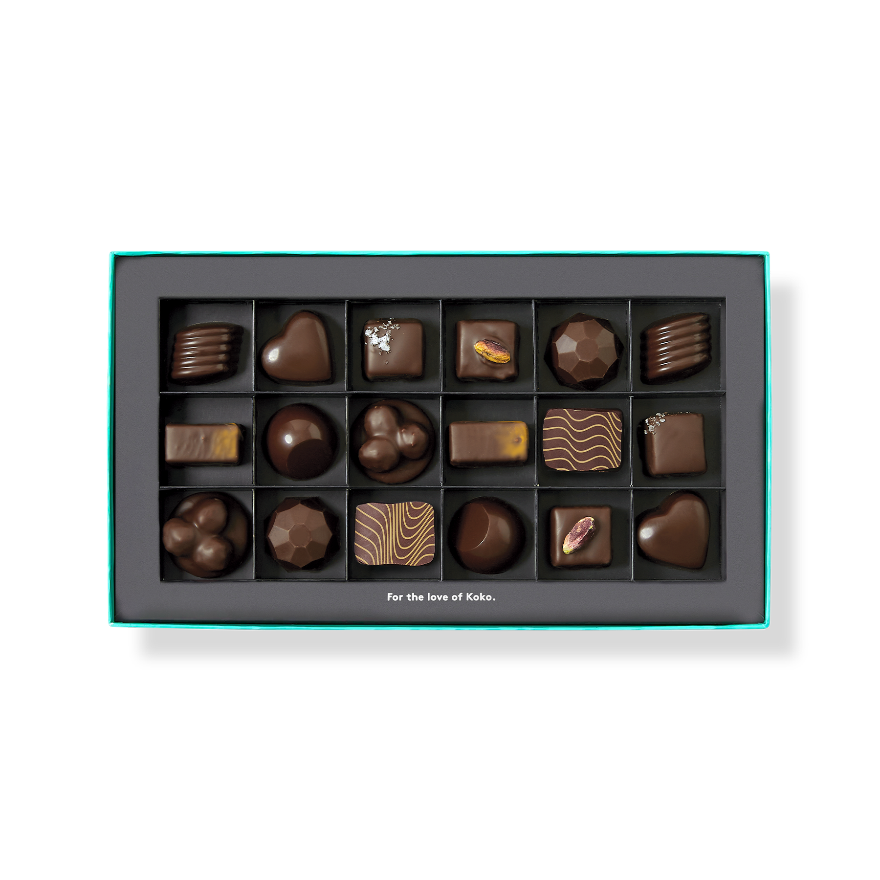 The Dark Collection Praline Gift Box | 18 Piece