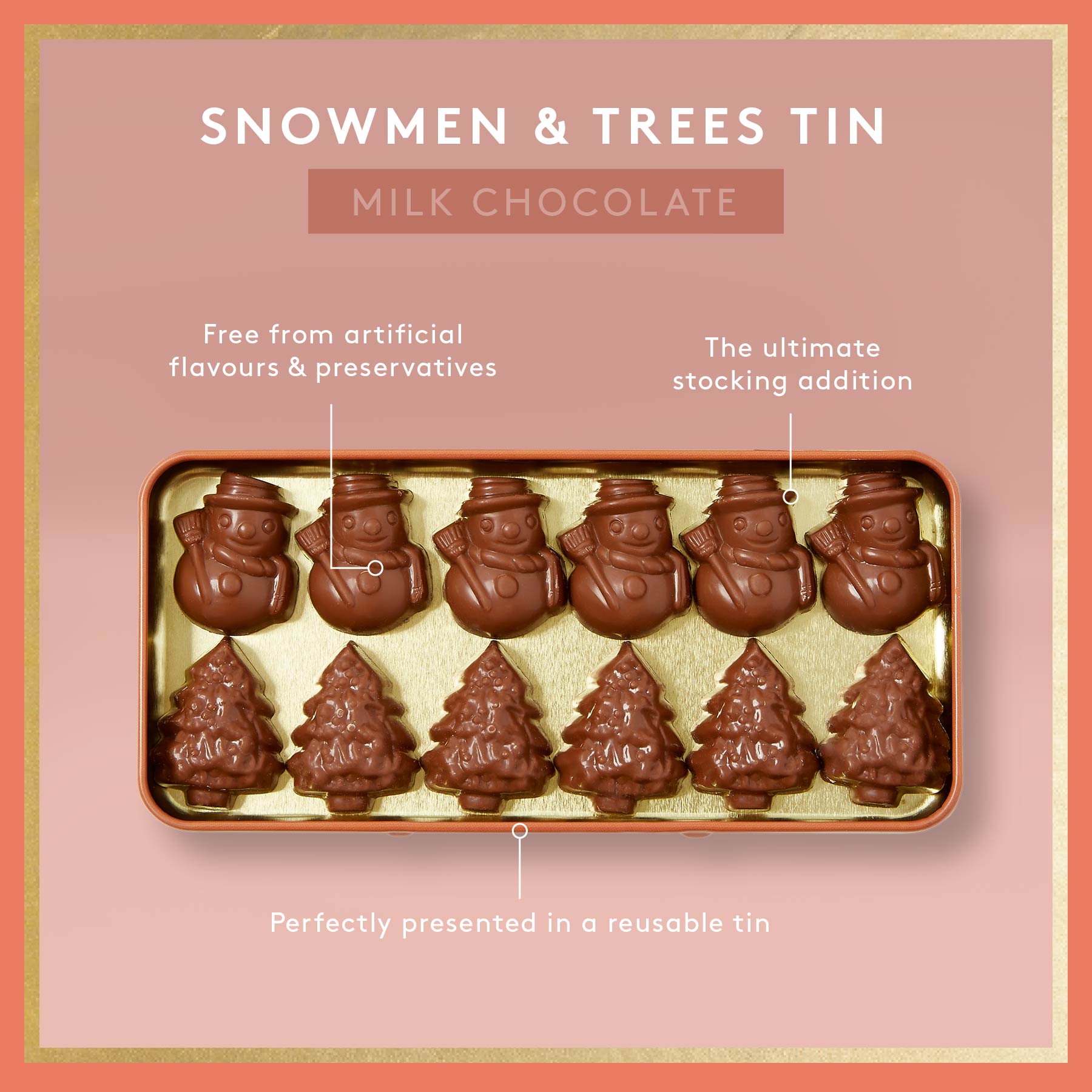 Silly Snowmen & Topsy Trees | Milk Chocolate