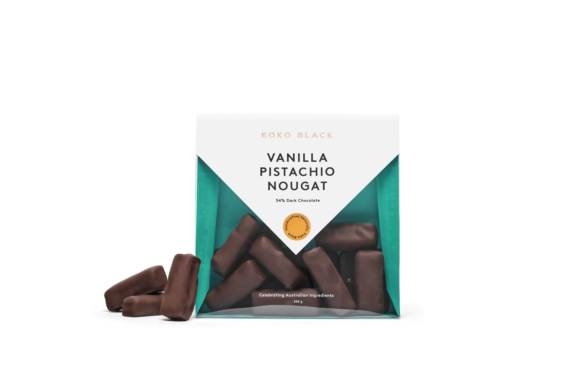 Vanilla Pistachio Nougat 200g | Dark Chocolate