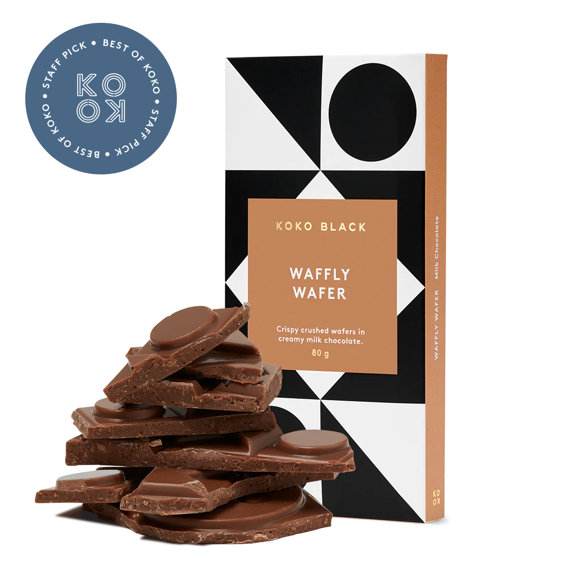 Waffly Wafer | Milk Chocolate Block